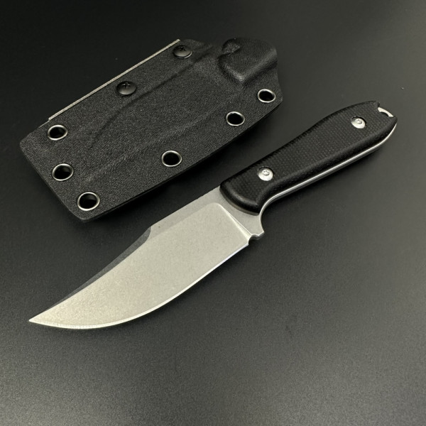 Испански ултра нож El TORERO COMPACTO, стомана D2, тактическа кания KYDEX с клипс за колан